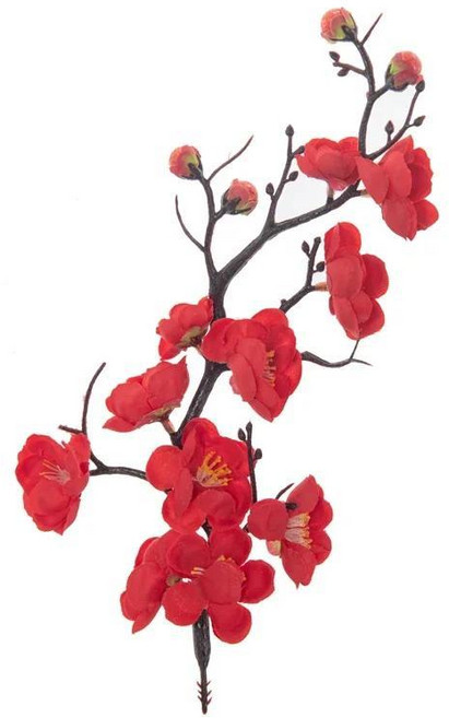 셀프웨딩인공 꽃 봄 매화 복숭아 지점 실크 꽃 홈 웨딩 장식 축제 화환, 14 Color 3, 1개
