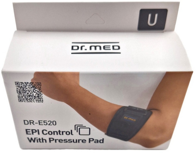 Dr.MED 可調式壓力墊手肘護具 DR-E520, 1個, 黑色
