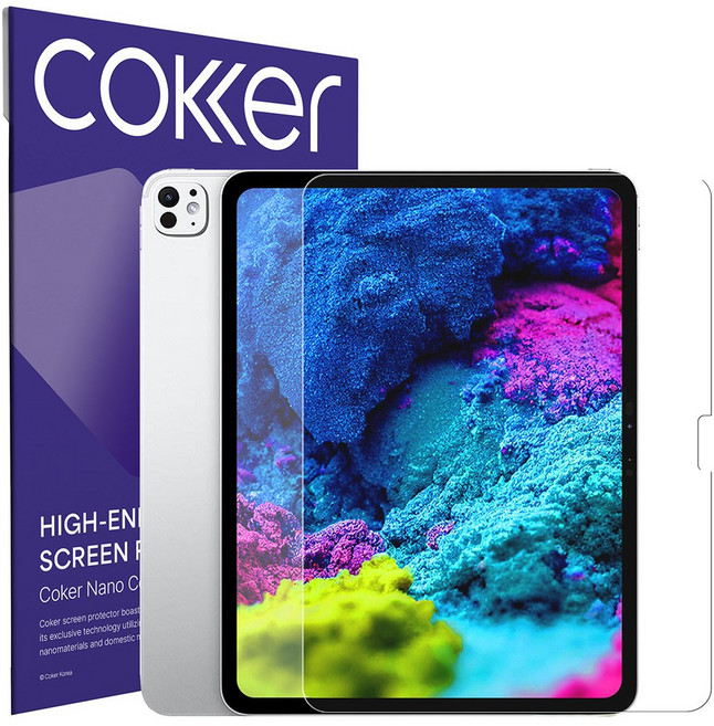 코커 스크래치강화 AR 아이패드 저반사 블루라이트차단 액정보호필름, 1개, 트루컬러