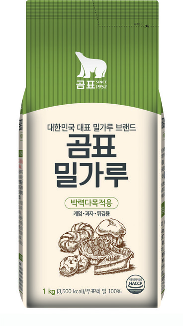 곰표 밀가루 박력, 1개, 1kg