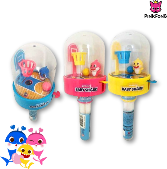 핑크퐁 아기상어 키즈 농구놀이 완구, 옐로우(아기상어), 1개