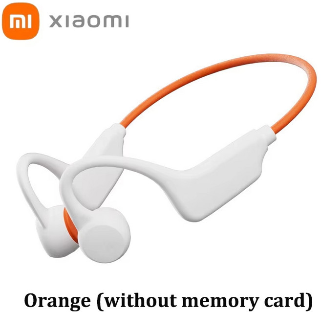 Xiaomi 뼈 전도 헤드셋 Bluetooth 5.4 귀에 안 있음 수영 실행 IPX8 긴 교수형 스포츠, 02 Orange