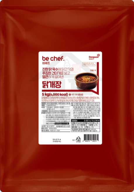 동원 홈푸드 비셰프 닭개장 5kg 대용량 업소용, 1개