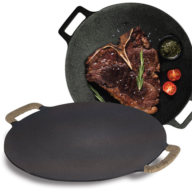 티타코니아 통주물 그리들 33cm 36cm 그릴팬 + 사은품, ST 통주물 그리들 33cm