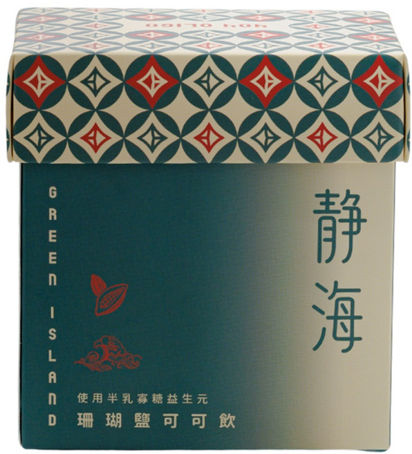 【404oligo】高纖無加糖綠島珊瑚鹽可可飲（沖泡可可粉） 8入裝 25克x8包, 200g, 1個, 8個裝