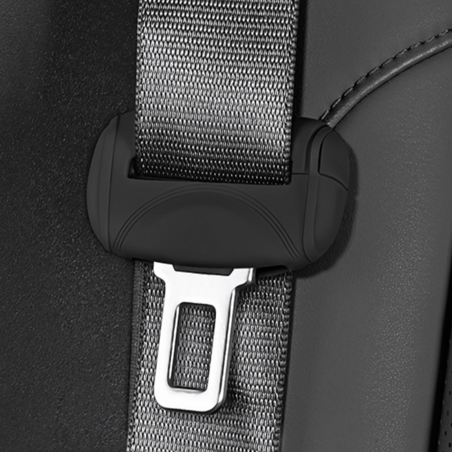 아워딜 차량용 안전벨트 클립 실리콘 커버, 2개, 블랙