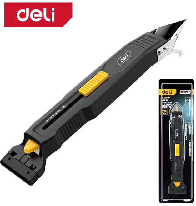 델리툴즈 4in1 실리콘 멀티 스크래퍼 실리콘제거기 타일 줄눈 제거 다용도 해라, 다기능 스크래퍼 (DL365107)