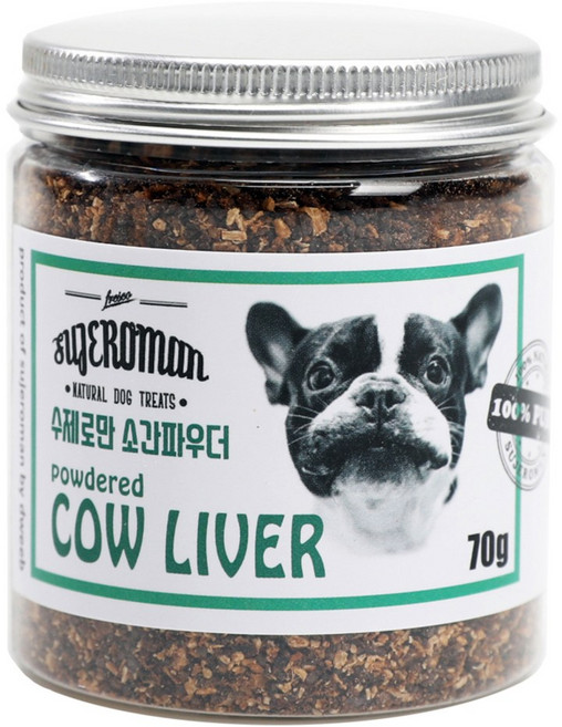 SUJEROMAN 3개월이후 반려동물 파우더 간식, 소간, 70g, 1개