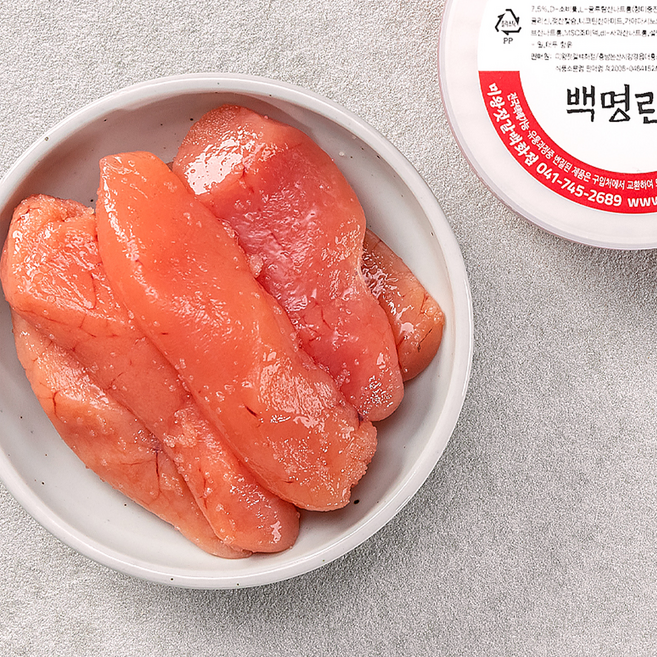 [미왕젓갈백화점] 저염 무색 백명란 파지(특), 1개, 1kg