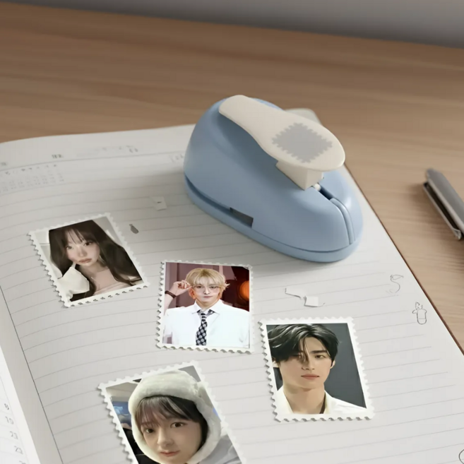 데이결 다꾸용 감성컷 모양 펀치, 1개, 우표모양