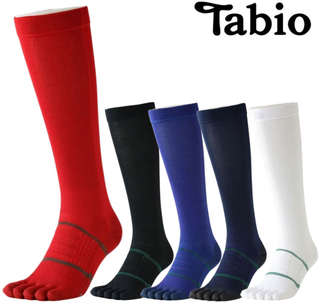 구매대행 tabio 타비오 야구 스포츠 발가락 양말 선수용 5컬러 일본발송, S (230-250), 레드