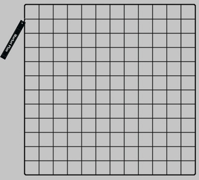 마켓플랜 인테리어 스틸 네트망 60 x 60 cm, 1개, 블랙