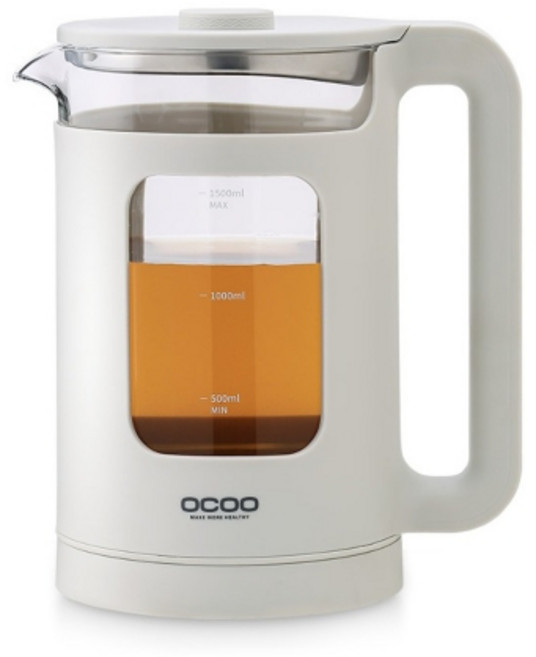 (오쿠) 변온 유리 전기포트 OCS-TP170G 베이지그레이 (1개입), 개 (1개입)