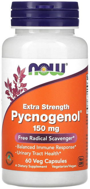 나우푸드 엑스트라 스트렝스 피크노제놀 150mg 60 베지캡슐, 1개, 60정
