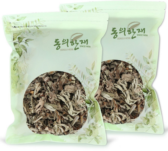 동의한재 국산 약쑥 말린쑥 애엽 사자발쑥, 600g, 2개