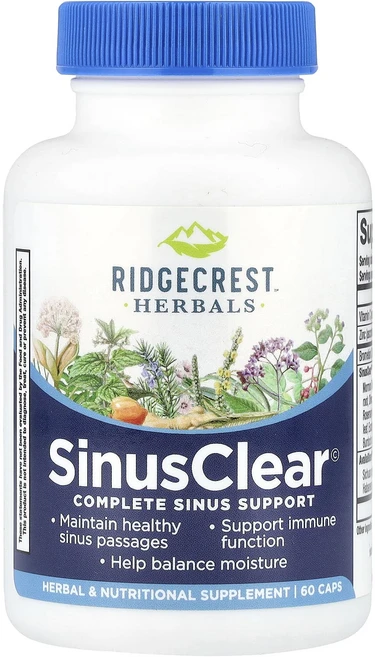 RidgeCrest Herbals 시너스클리어 베지캡슐 60정, 3개 - 쿠팡