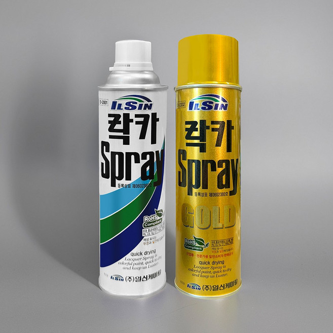 일신 락카 스프레이 페인트 도색 리폼 도장 기타, 백색, 420ml, 5개