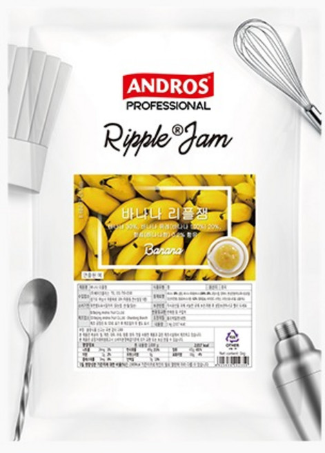 앤드로스 바나나리플잼, 6개, 1kg