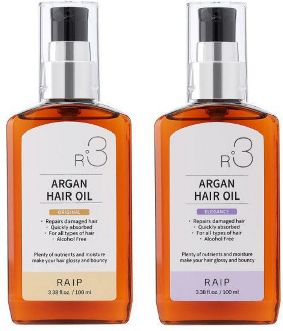 R3 아르간오일 헤어에센스 100ml 오리지널+엘레강스, 1