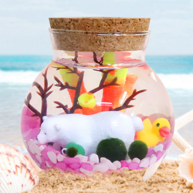 마리모 키우기 어항 모스볼 세트 마리모 먹이 영양제, 1개