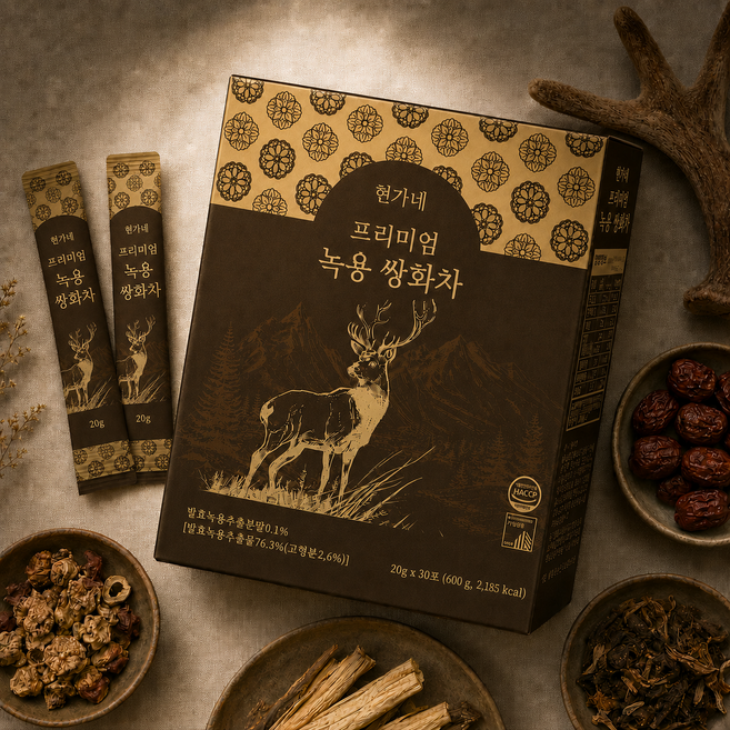 현가네 녹용 쌍화차 프리미엄 쌍화차 부모님 선물, 1박스, 30개입, 20g