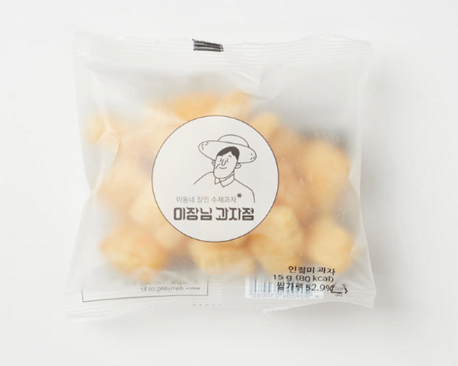 담양한과 이장님 과자점 인절미과자 BOX, 30개, 15g