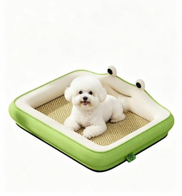 메이썬 반려동물 여름 쿨매트 아이스 실크 애견 쿨링 매트 강아지 침대 반려견 고양이 방석 시원한 쿠션 소형견 중형견 대형견, 1개, 그린