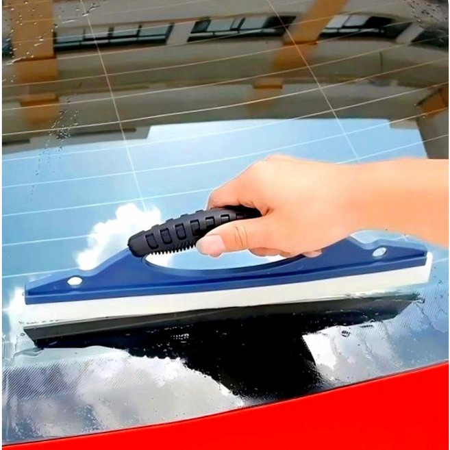 COVERONE 손잡이형 자동차 유리창 청소 실리콘 물기제거기 2p 세트, 2개, 30cm 블루