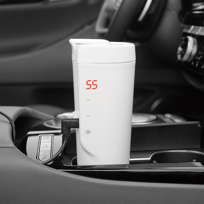 주전자여행용 전기텀블러 아기분유차량용 커피포트히팅, SC4500 화이트