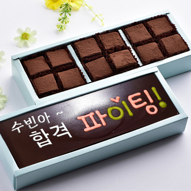 합격 파이팅과 생초콜릿 수험생 수능 응원 선물, 1세트, 240g