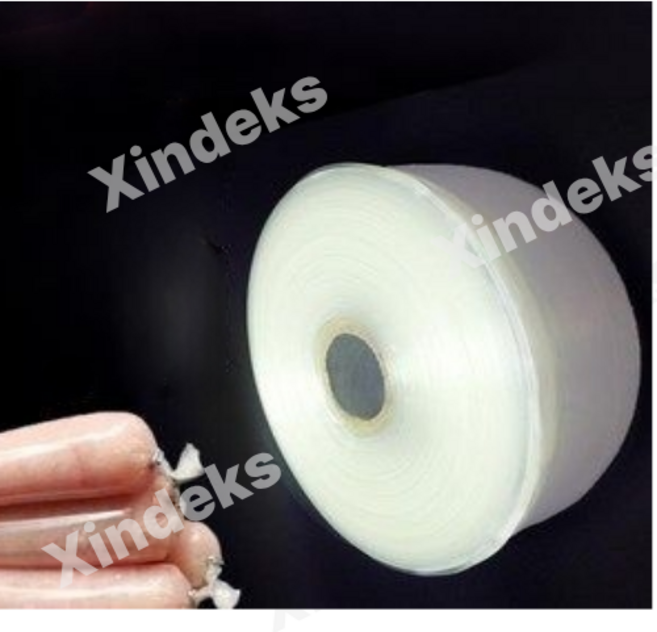 12M x 50mm 플라스틱 소시지 케이싱 직경 32mm 소시지 제작자를위한 케이싱 소시지 채우기 핫도그 햄 메이커 요리 도구, 보여진 바와 같이, 하나, A, 1개