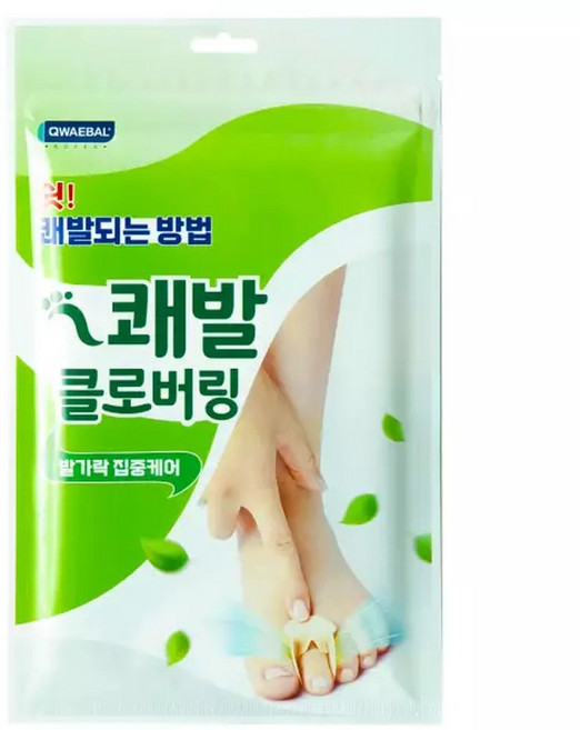 쾌적하고 발랄한 쾌발 클로버링 발가락 사이 무 좀 관리 120매, 1개, 120개입