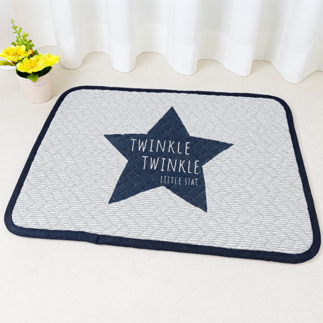 온더맷 면 발매트 세트, 1개, 트윙클 스타 1+1