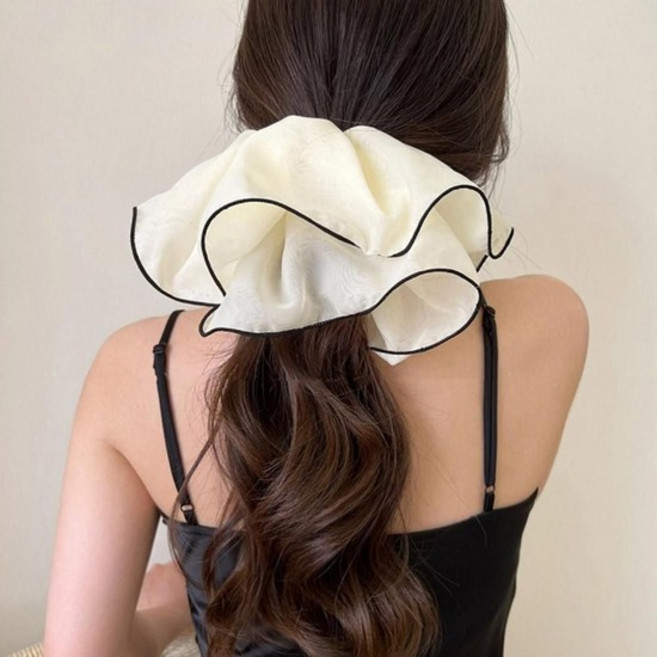 쉬폰 풍성 왕곱창 빅사이즈 스크런치 로우번 머리묶기 곱창머리끈 당고밴드 똥머리밴드 스크런치