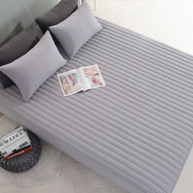 슈퍼 리스커버 누빔 킹 퀸 매트리스커버 싱글 침대커버 매트