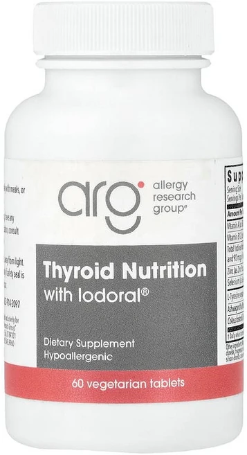 Allergy Research Group Iodoral® 함유 갑상선 영양소 베지 정제 60정 ALG-77670, 1 - 쿠팡