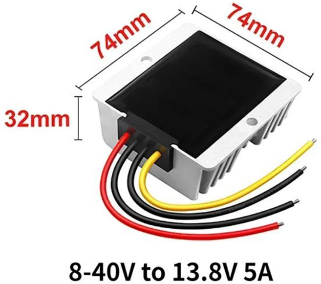 부스트 벅 DC 전압 안정기 자동차 인버터 방수 8-40V ~ 13.8V 5A-30A, [01] 8-40V to 13.8V 5A, [01] 8V-40V, [01] 13.8V, 1개