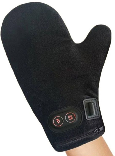 손찜질기 온열찜질장갑 온도조절 지능형 찜질팩 관절 온도 스트라이프 단손 찜질, 1. 단일 왼손 쑥팩2개 충전식