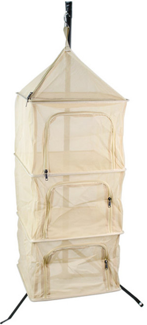 쿨맨 다용도 캠핑 식기건조망, 건조망 아이보리 A - 기본형, 3단