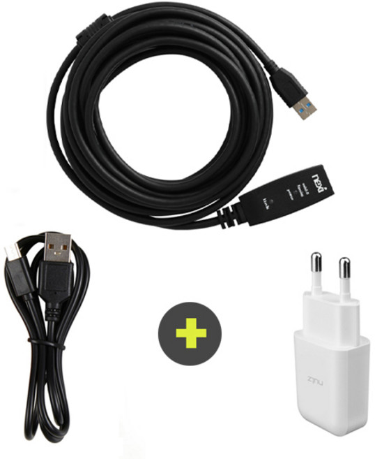 너츠 웹캠 연장케이블 5M, 1개