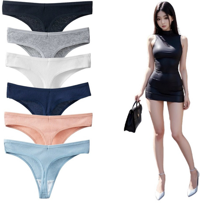 6종 모두 티팬티 슬림 편안 여자팬티 T팬티 스판팬티 슬림팬티 팬티세트