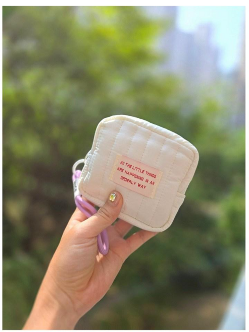 글로우엘 누빔파우치 미니파우치 생리대파우치 시크릿파우치 동전지갑