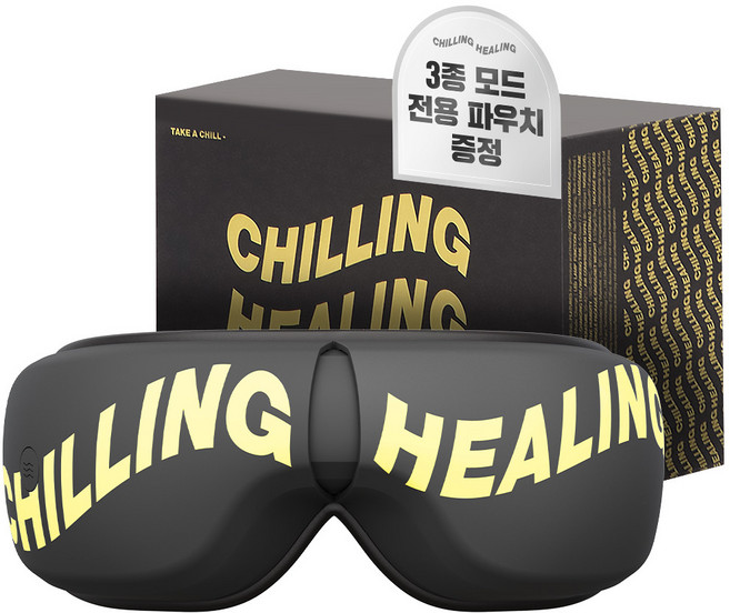 칠링힐링 온열눈마사지기, CHEC-R1NB, 네온블랙