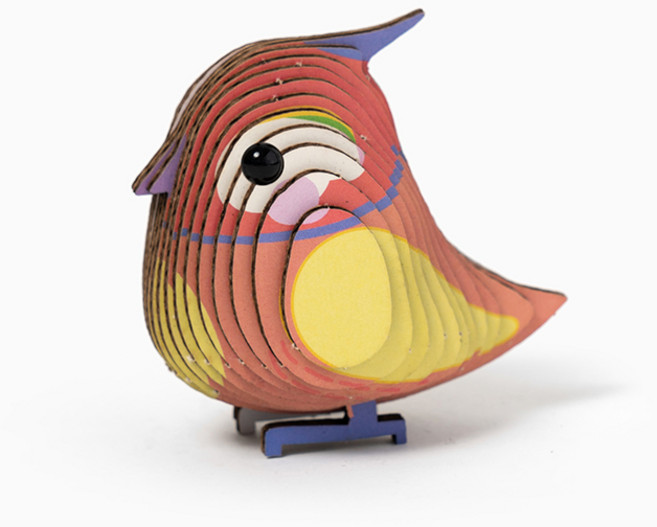 민화샵 종이 조립식 입체 퍼즐 만들기, 동물 앵무새 UDOPP056B, 1개