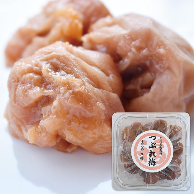 후쿠우메 본점 B급품 찌그러진 매실 장아찌 550g 부드러운 매실 (염분 10%) 기슈 난코우메보시 벌꿀 매실 장아찌, 1개