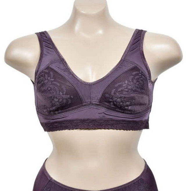 플라워 레이스 인견 풀컵 노와이어 스포츠브라