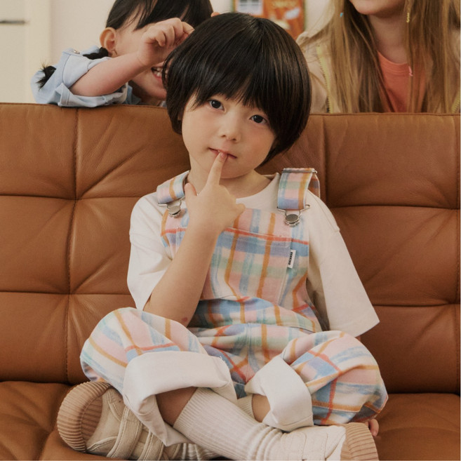 에인킨드 코튼 오버롤 아동 키즈 멜빵바지_MULTI