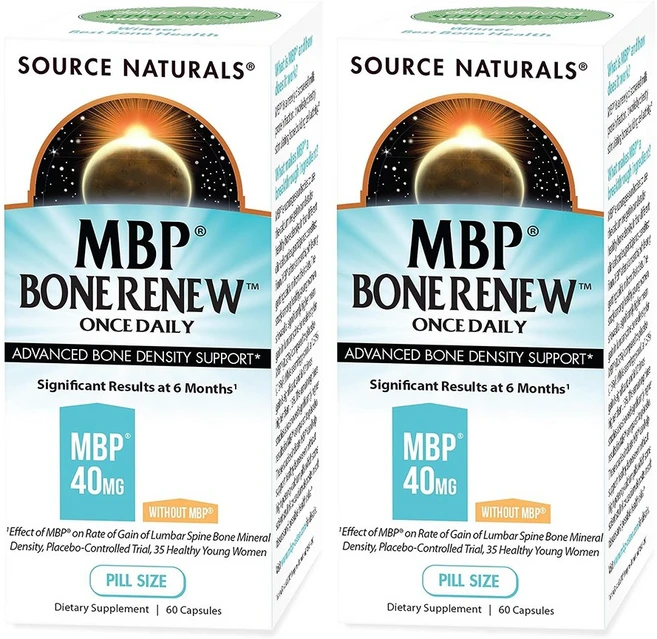 소스내츄럴스 MBP 본 리뉴 유단백추출물 우유단백질, 60정, 2개 - 쿠팡