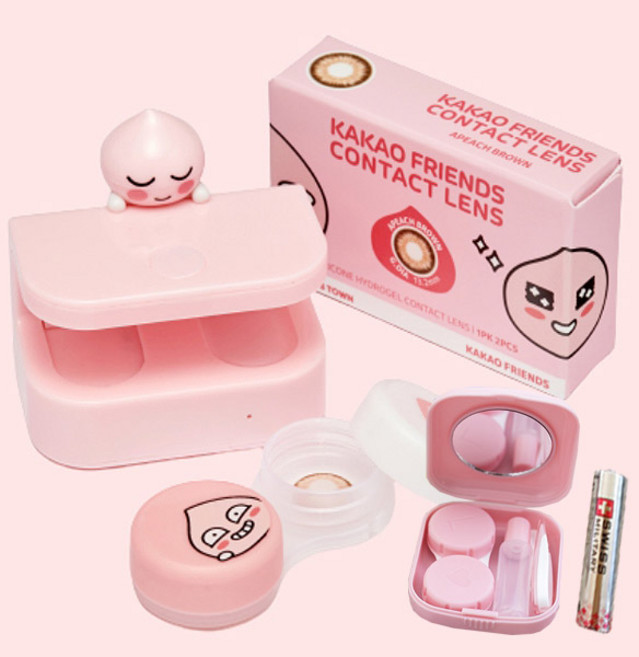 카카오프렌즈 콘택트렌즈 진동 세척기, 어피치, 1개