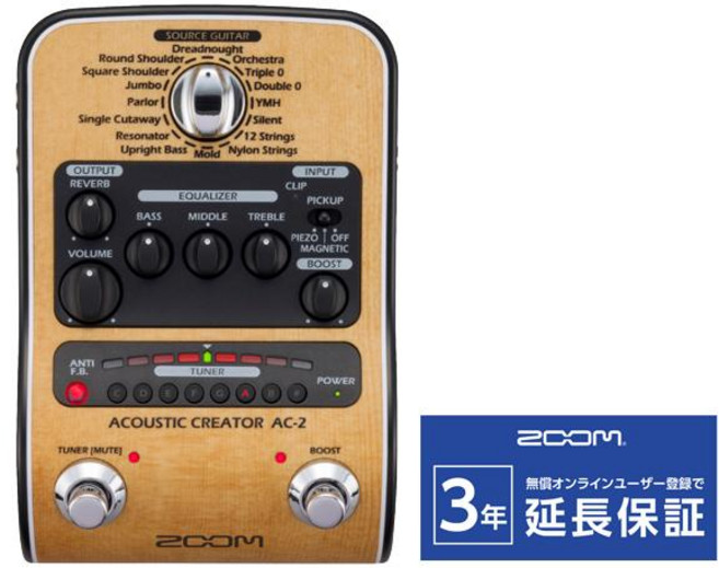 ZOOM AC-2 멀티 이펙터[택배우편], 1개